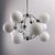 Mid-Century Modern Large Space Age Sputnik Chandelier with 12 Opal Glass Spheres, Germany, 1970s For Sale - Image 3 of 12