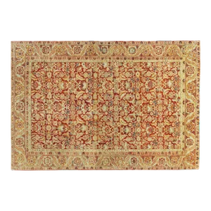 Antique Persian Heriz Oriental Rug, Room Size, W/ Herati Design