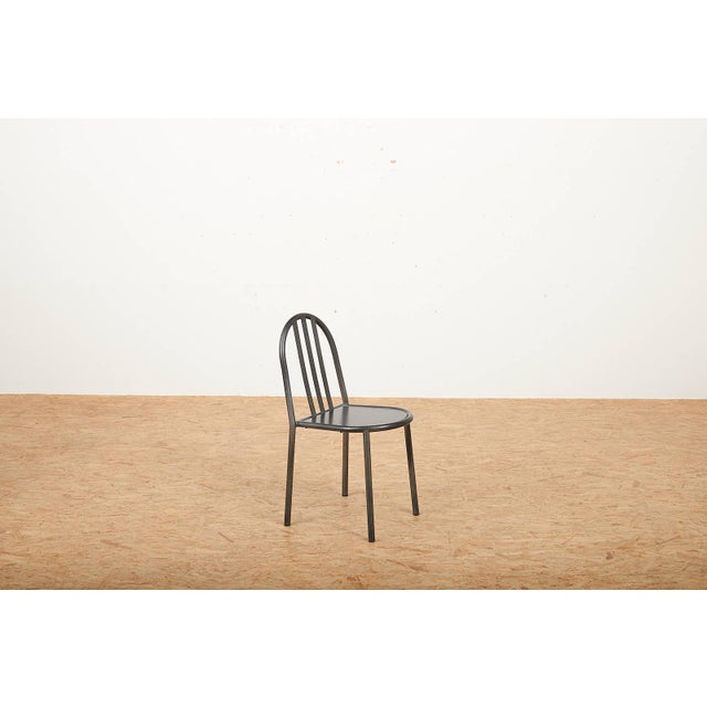 Metal Model No. 222 Chair with Black Lacquered Tubular Steel from Robert Mallet Stevens For Sale - Image 7 of 13