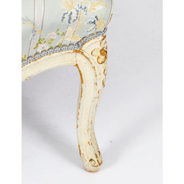 Set of Louis Revival French Painted Armchairs, 19th Century For Sale - Image 13 of 18