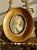 1950s Italian Miniature Oval Gilded Wooden Framed Antique Signed Painting Portrait of Marie Antoinette or a Royal Lady For Sale - Image 5 of 15