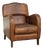Vintage Sheepskin Lounge Chair For Sale