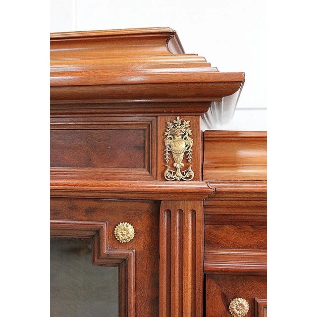 Antique Louis XVI Style Mahogany Bookcase, 1800s For Sale - Image 10 of 18