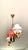 Neoclassical Gilt Chandelier with White and Orange Domes, 1950 For Sale - Image 10 of 13