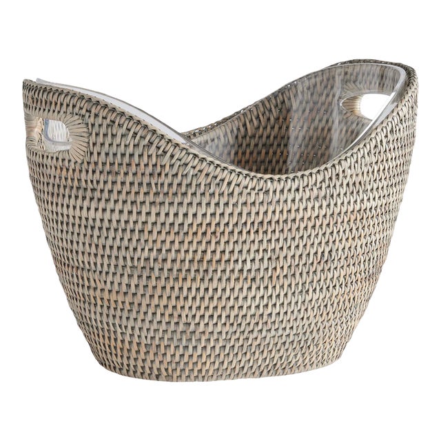 Burma Rattan Beverage Tub Large For Sale