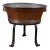 Swedish Copper Washtub on Wrought Stand, C.1890 For Sale