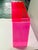 Neon Pink Lucite Console Table For Sale - Image 6 of 9