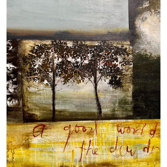 Black Cheryl Warrick, Abstract Mixed Media Painting African American Woman Artist Cheryl Warrick, 1999 For Sale - Image 8 of 18