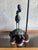1980s Vintage Maitland-Smith Bronze Heron Tortoise Tessellated Shell Table Lamp For Sale - Image 5 of 9