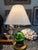 Vintage Nautical Ship in a Bottle Table Lamp With Green Glass Maritime Diorama For Sale - Image 10 of 10