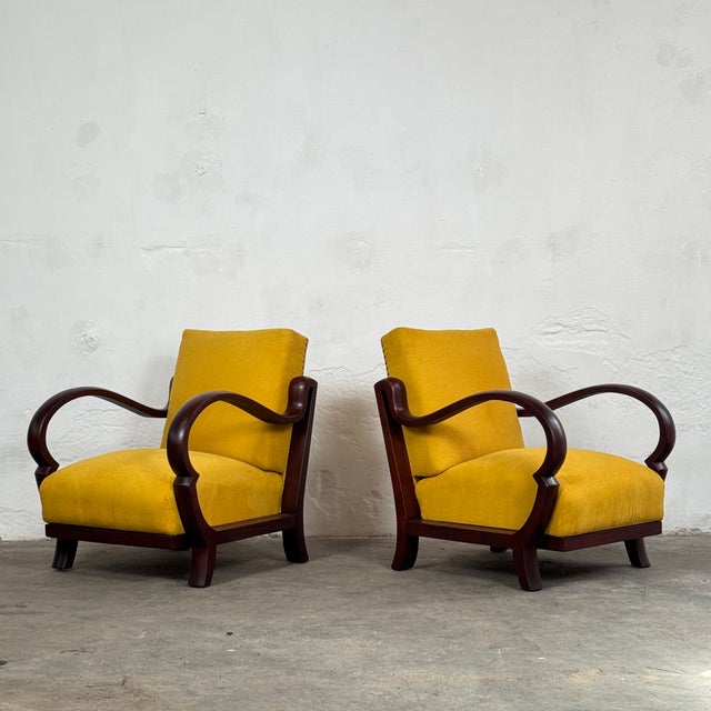 Art Deco Bentwood Armchairs from Debreceni, 1940, Set of 2 For Sale - Image 10 of 13