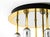 Gold Postmodern Ceiling Lamp in Brass and Chrome from H. Schmidt Leuchtenfabrik, 1980s For Sale - Image 8 of 14
