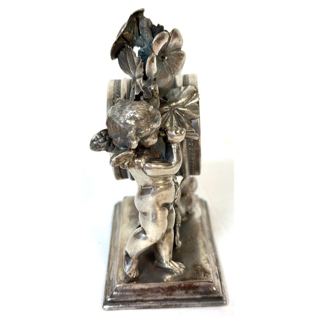Victorian Figural Silver- Plated Cherub Napkin Ring by Simpson, Hall & Miller For Sale In West Palm - Image 6 of 10