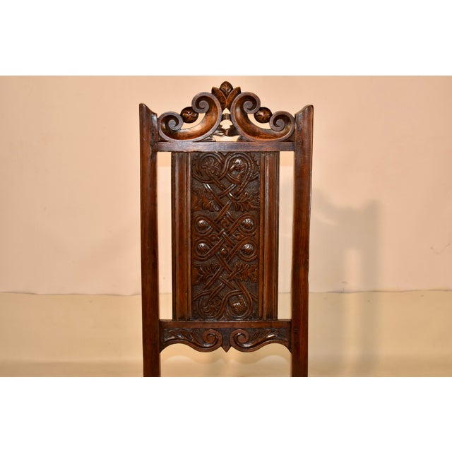 Early 18th Century Welsh Oak Joined Backstool For Sale In Greensboro - Image 6 of 15