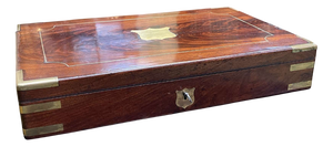 19th Century Mahogany Marine Chest