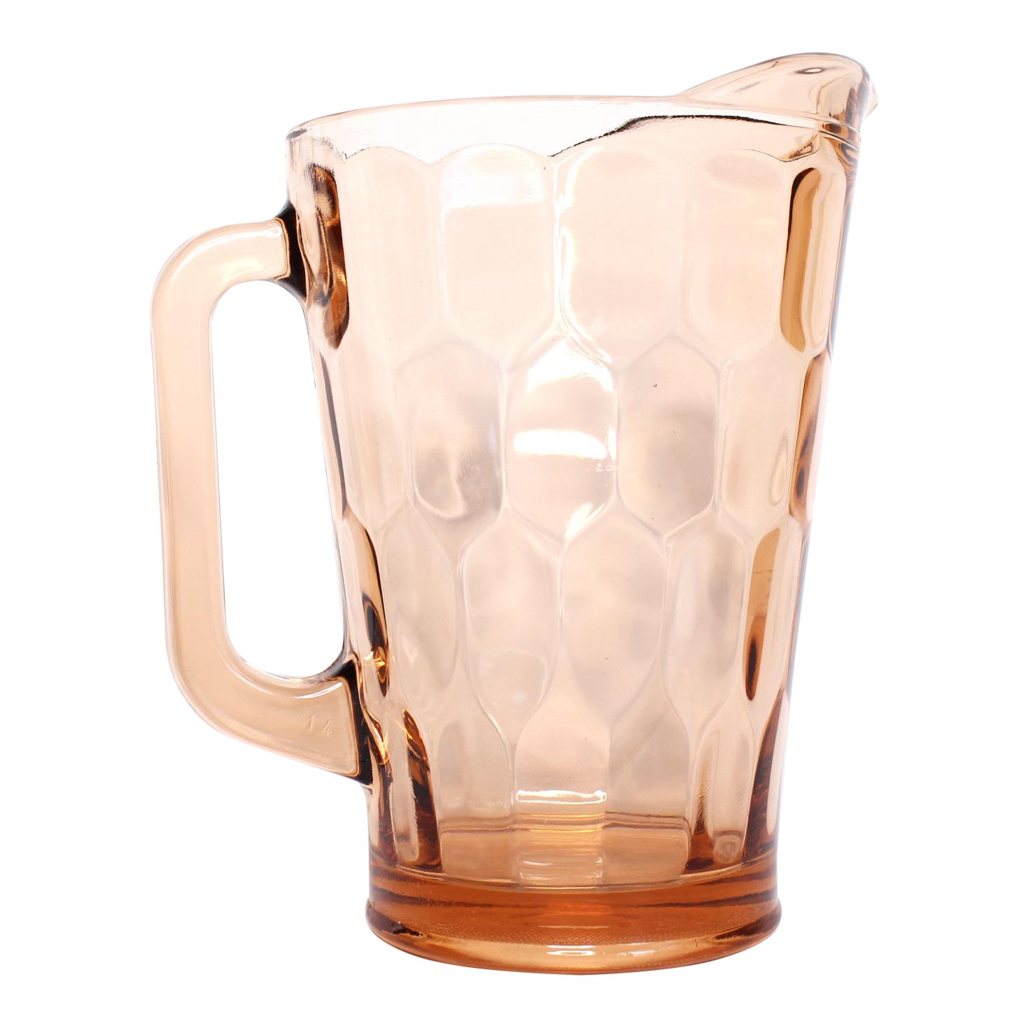 1960s Pink Depression Glass Pitcher Chairish