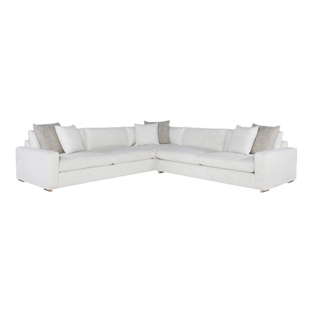 Century Furniture Stocked Rowan Two Piece Sectional For Sale
