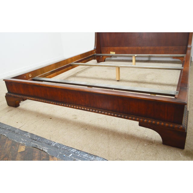 Henredon Mahogany Sleigh Queen Bed For Sale In Philadelphia - Image 6 of 16