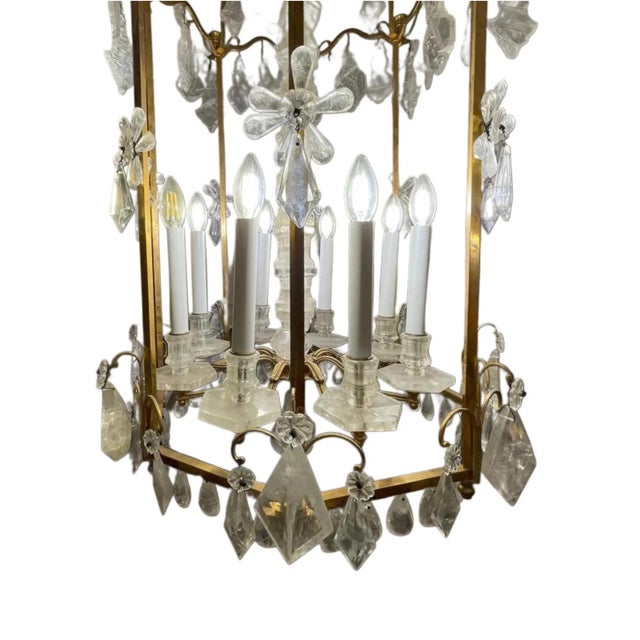 Contemporary Rock Crystal Lantern by Dimitri Stefanov For Sale - Image 3 of 7