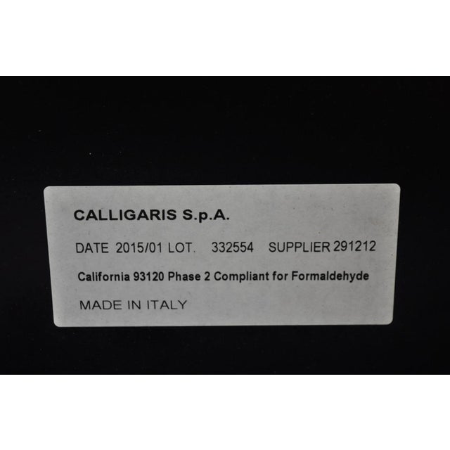 Calligaris S.p.A Italian Modern Extendable Glass Top Dining Table W/ Hidden Leaf For Sale - Image 9 of 17