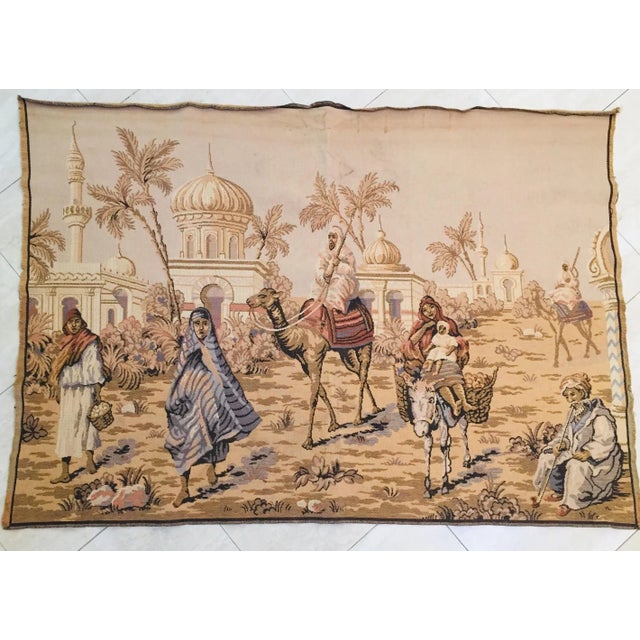 19th Century Moorish Architecture Scene Tapestry For Sale - Image 12 of 12