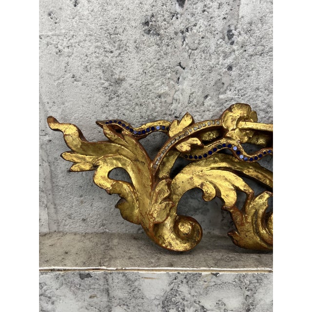 18th Century Burmese Water Gilded and Coloured Glass Door Surround For Sale - Image 3 of 13