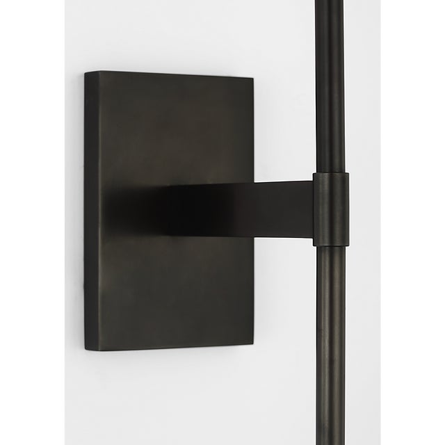 Modern Waterford for Visual Comfort Signature Blaze 19" Tail Sconce in Bronze with Clear Crystal For Sale - Image 3 of 15