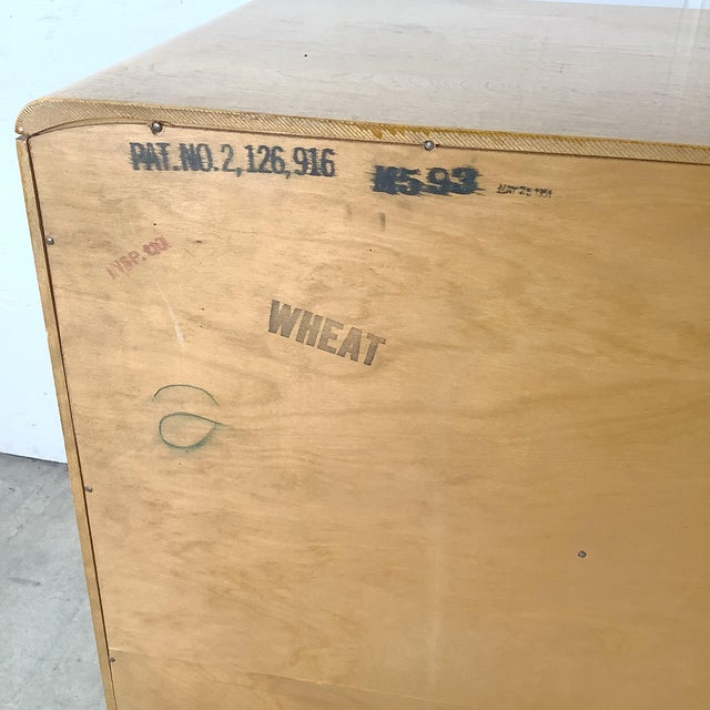 Vintage Heywood-Wakefield Encore Wheat Finish Buffet Sideboard For Sale - Image 18 of 18