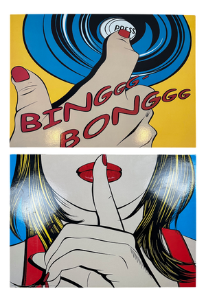 Vintage Pop Art Wall Decorations by Deborah Azzopardi for Ikea, 1990s, Set of 2