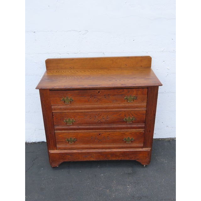 This magnificent Dresser is made of wood, solid wood, solid oak, and metal. This gorgeous Dresser was made in the late...