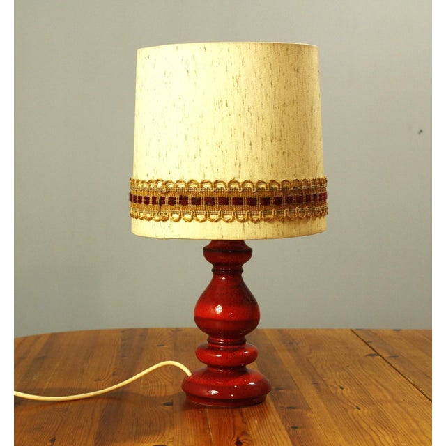 Mid-Century Modern Ceramic Table Lamp from Hustadt Leuchten, 1970s For Sale - Image 3 of 12