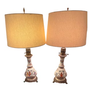 Late 19th Century Victorian Banquet "Conversion" Lamps - a Pair For Sale