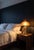 Nautical-style table lamp dating to the 1980s. Its gold-plated metal body draws on the appearance of maritime signal...