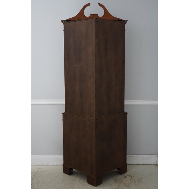 English Made Mahogany Inlaid Corner Cabinet For Sale - Image 17 of 17