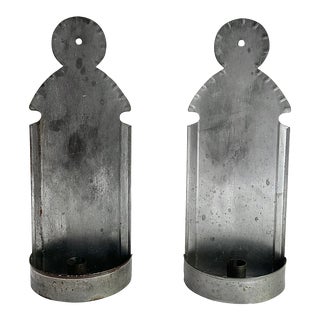 Early 20th Century Wall Candle Sconces - a Pair For Sale