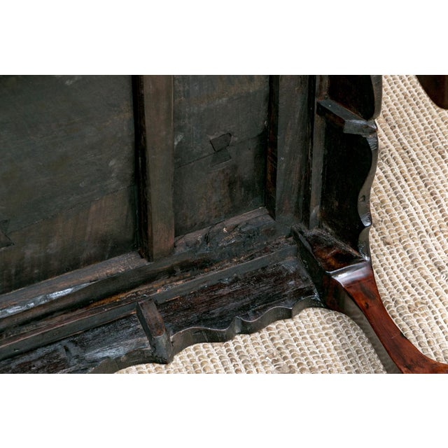Brown Antique Chinese Hardwood Low Coffee Table For Sale - Image 8 of 8