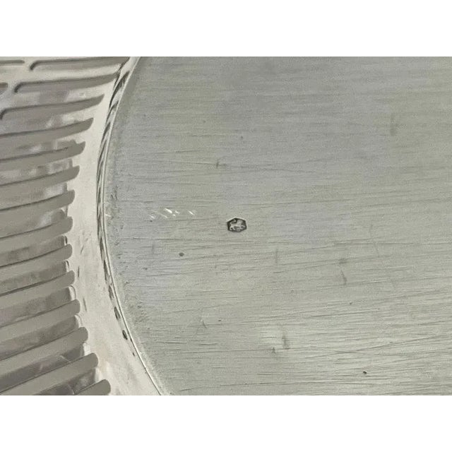 Silver Dutch Silver Bread Basket by Pressburg and Son, Haarlem, 1956 For Sale - Image 8 of 12