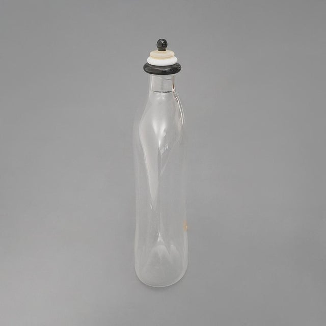 Contemporary Murano Glass Bottle with Stopper by Giovanni Cenedese, 1970s For Sale - Image 3 of 13