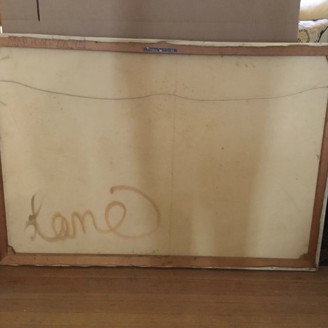 Marion J Lane 1950's Abstract Painting For Sale - Image 9 of 12