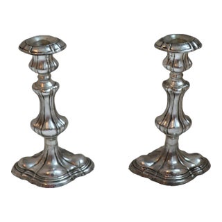 Pair of Vintage Art Nouveau Candlestick Holders For Sale