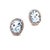 Natural Aquamarine and Diamond halo Stud Earrings set in 14k WG with 5.46 TCW Certified $5,950 121115 This is a Unique...