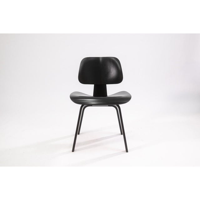 Charles & Ray Eames for Herman Miller DCW Chair Black Finish C. 2000s MCM For Sale In Detroit - Image 6 of 10