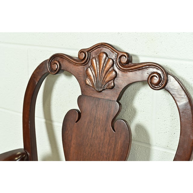 Wood Smith & Watson Georgian Carved Mahogany Dining Chairs, Set of Eight For Sale - Image 7 of 13