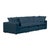 Cali Navy Performance Fabric Modular Sofa For Sale - Image 4 of 7