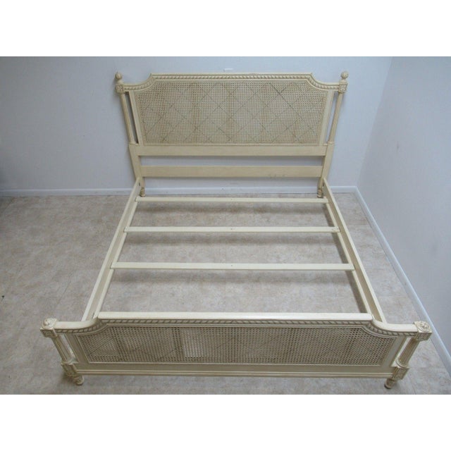 Late 20th Century French Regency Ethan Allen Elise Caned ...