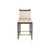 Tapered legs and straight lines lend a masculine appeal to our tailored ebony finished beech wood counter stool. For...