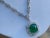 GIA 17 Ct Sugar Loaf Cabochon Colombian Emerald & 13 Ct Diamond Necklace 18KWG For Sale - Image 16 of 18