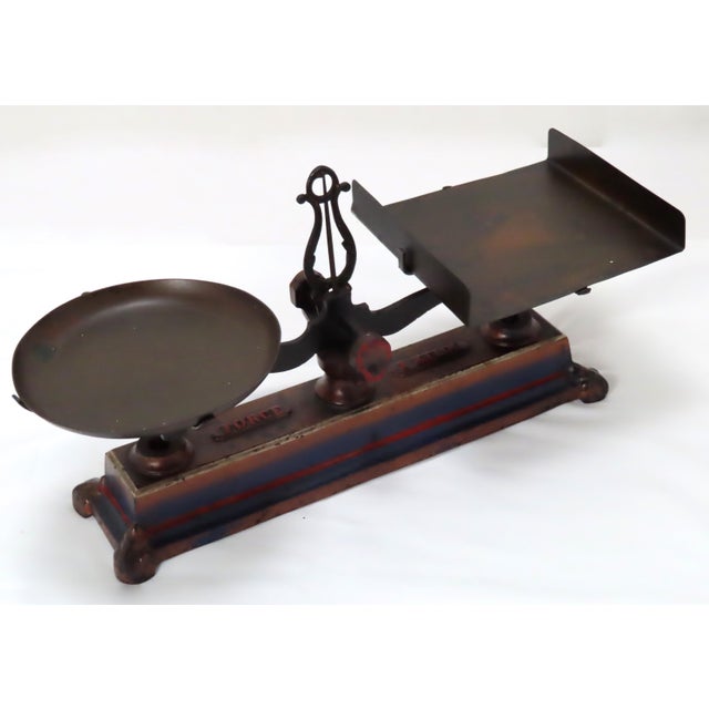 Antique Cast Iron & Brass Kitchen Balance Scale Chairish