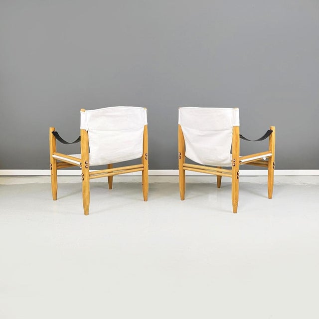 Zanotta Set of Mid-Century Italian Armchairs Oas 85 Safari attributed to Gian Franco Leler Legler Zanotta, 1960s For Sale - Image 4 of 17