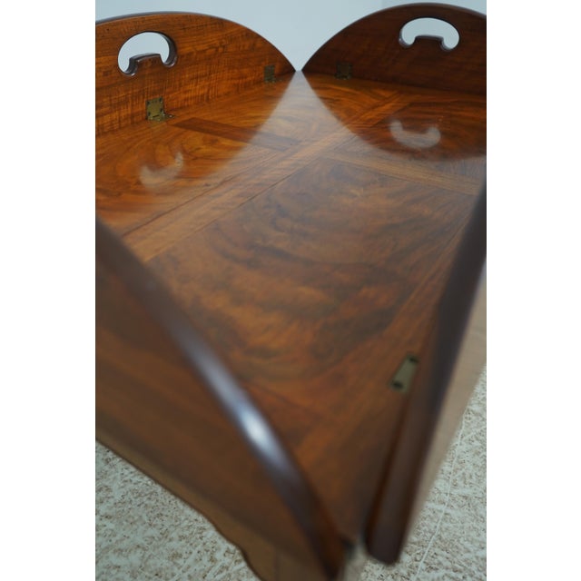 Brown Wright Table Co Chippendale Walnut Butler Coffee Table For Sale - Image 8 of 16
